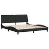 vidaXL Bedframe zonder matras 180x200 cm fluweel zwart