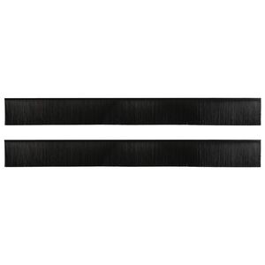 vidaXL Zelfklevende Deurborstels 2 st Zwart 100 cm Aluminium Legering