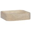 vidaXL Gootsteen 40x40x10 cm marmer cr&egrave;mekleurig