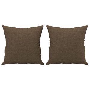 vidaXL Sierkussens 2 st 40x40 cm stof bruin