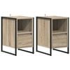 vidaXL Nachtkastje 2 st Sonoma Eiken 39,5 x 30 x 50 cm Bewerkt hout
