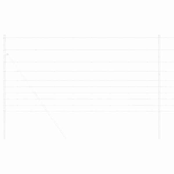 vidaXL Weidehekwerk Zilver 50 x 1,2 m Gegalvaniseerd staal