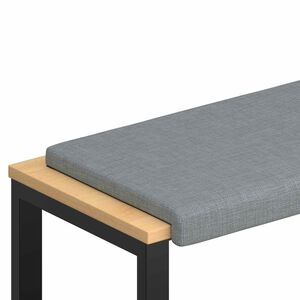 vidaXL Bankkussen Stof Lichtgrijs Diepte 35 cm