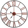 vidaXL Wandklok 58 cm metaal rood