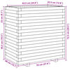 vidaXL Plantenbak 70x40x72,5 cm massief grenenhout wasbruin