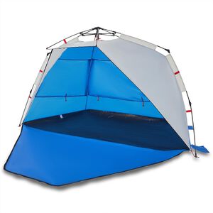 vidaXL Strandtent 3-persoons waterdicht snelontgrendeling azuurblauw