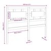 vidaXL Hoofdbord 185,5x4x100 cm massief grenenhout grijs