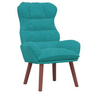 vidaXL Fauteuil Turquoise 69 x 74 x 93 cm Fluweel