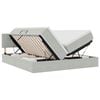 vidaXL LED Opslagbed met Matras Lichtgrijs 180 x 200 cm Fluweel