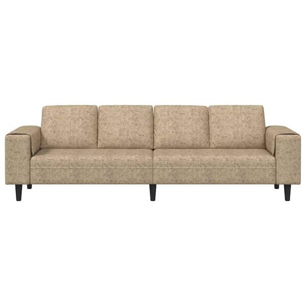 vidaXL Bankstel Lichtgrijs Faux suede leer