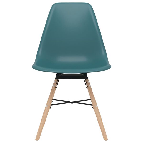 vidaXL Eetkamerstoelen 2 st PP turquoise