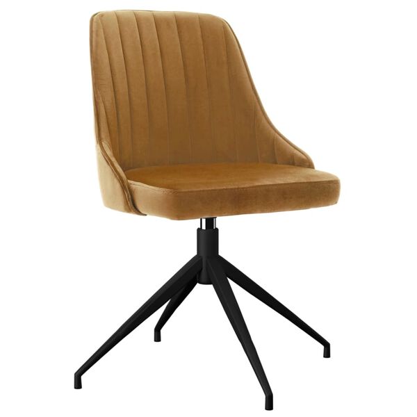 vidaXL Eetkamerstoelen 2 st fluweel bruin