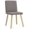 vidaXL Eetkamerstoelen 4 st draaibaar stof taupe
