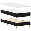 vidaXL Boxspringbed met matras Zwart 200 x 80 cm Polyester