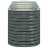 vidaXL Plantenbak verhoogd 240x80x81 cm gegalvaniseerd staal grijs