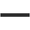 vidaXL Raamsokkel Zwart met houten nerf 100 x 10 x 4,5 cm PVC