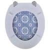 Toiletbril van MDF met porselein dessin