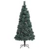 vidaXL Kunstmatig Voorverlicht Kerstboom met Ballenset Groen 150 cm