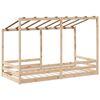 vidaXL Kinderbed met bedhuis 100x200 cm massief grenenhout