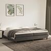 vidaXL Boxspring met matras fluweel donkergrijs 200x200 cm