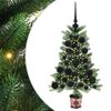 vidaXL Kerstboom met 150 LED met standaard Groen 65 cm PE