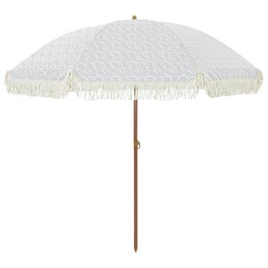 vidaXL Strandparasol 205 x 205 x 210 cm Polyester en staal Rond