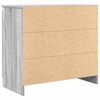 vidaXL Dressoir met lade 71x35x65 cm spaanplaat grijs Sonoma