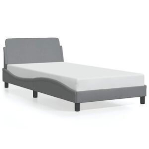 vidaXL Bedframe "Dover" 100x200 cm stof lichtgrijs