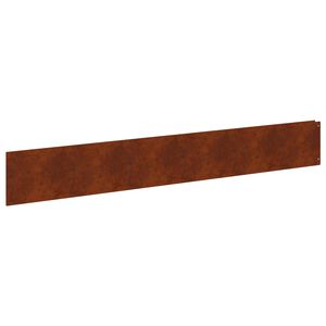 vidaXL Gazonrand 20 st 100 x 15 cm Staal Roestkleurig