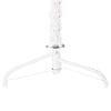vidaXL Kunstkerstboom half met standaard smal 150 cm wit