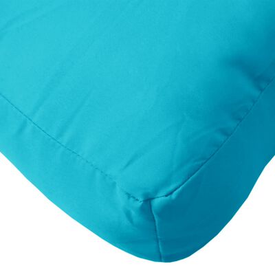 vidaXL Palletkussens 2 st stof turquoise