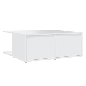 vidaXL Salontafel 80x80x31 cm bewerkt hout wit
