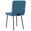 vidaXL Eetkamerstoelen 2 st fluweel blauw