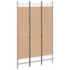 vidaXL 3-Panel Room Divider Beige 120 x 200 cm Stof