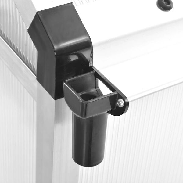 vidaXL Tuinkas 15,6 m&sup3; 421x190x195 cm aluminium