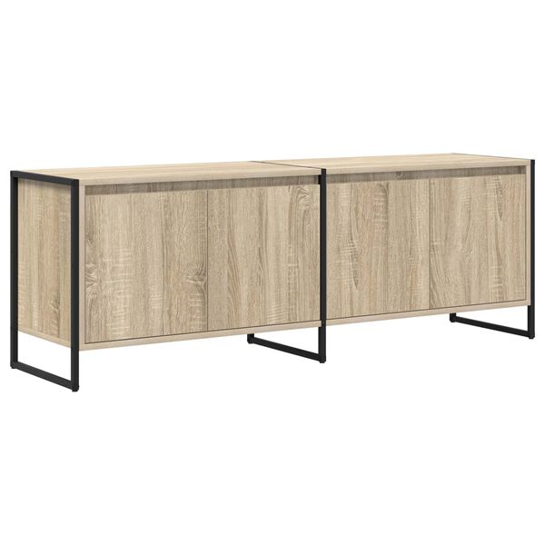 vidaXL TV-kast Sonoma 140 x 36 x 49.5 cm Bewerkt hout