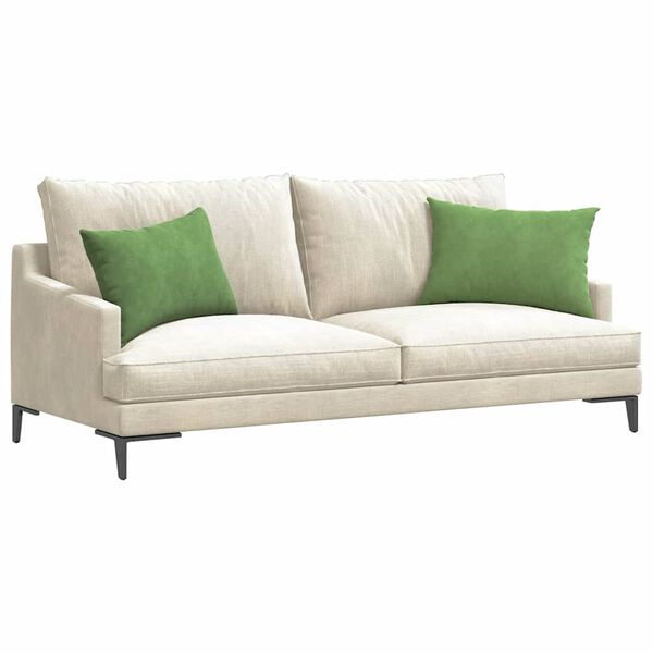 vidaXL Sofa Kussens 2 stuks Lichtgroen 60 x 40 cm Cordstof