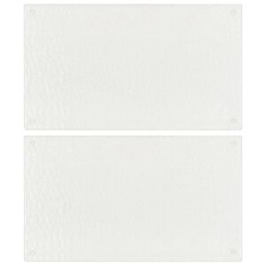 vidaXL Snijplanken 2 st met transparant bubbelpatroon gehard glas