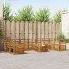 vidaXL Sofa-Sets Naturel Massief Acaciahout
