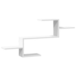 vidaXL Wandschap 104x15x49 cm bewerkt hout wit