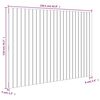 vidaXL Wandhoofdbord 159,5x3x110 cm massief grenenhout zwart