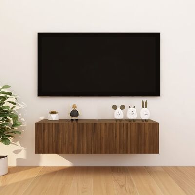 vidaXL Tv-wandmeubelen 4 st 30,5x30x30 cm bruineikenkleurig