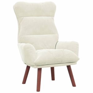 vidaXL Fauteuil Cr&egrave;me 69 x 74 x 93 cm Fluweel
