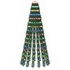 vidaXL LED Kerstboom 150 cm 240 LED's Meerkleurig Staal Groen