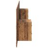 vidaXL Hoofdbord Met Kast met lade 3 pcs Oud Hout Bewerkt hout