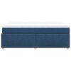 vidaXL Boxspring met matras stof blauw 140x200 cm