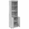 vidaXL Highboard 50x35x180 cm spaanplaat grijs Sonoma