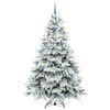 vidaXL Kunstkerstboom met 300 LED met standaard Wit 210 cm PE en PVC