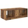 vidaXL Salontafel met lade Oud Hout 102 x 50 x 36cm Bewerkt hout