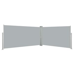 vidaXL Windscherm uittrekbaar 160x600 cm grijs